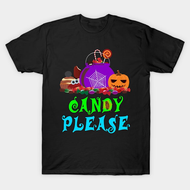 Halloween Candy T-Shirt by rasta000